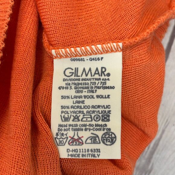 Iceberg Women Full Zip Knit Sweater Top Size Medium Wool Blend Italy D033 -13 - Picture 9 of 16